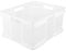 keeeper Aufbewahrungswännchen mit Tragegriffen, Euro-Box XXL, Polypropylen, 54 l, Bruno, Transparent