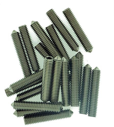 Lot de 20 vis sans tête à six pans creux M2 (2 mm x 16 mm) en acier inoxydable (A2)
