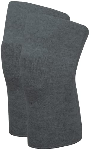 wobera ANGORA Gelenkwärmer mit Microfaser und Angora, Sportausführung für Damen und Herren (Gr. L, Farbe: dunkelgrau-meliert)