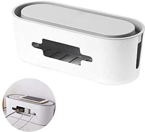 32 x 11,5 x 13 cm Contenitore Ciabatte Elettriche, Gestione Cavi, Scatola per Cavi Grande, Pannello Commutazione, per Ciabatte, Cavo