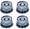 4 Pcs Elektrische Gitarre Knöpfe Potentiometer Kappe Acryl Knöpfe Abdeckung Ton Steuerknopf Musikinstrument Teile Acryl Speed Control Knob Gitarre Potentiometer Kappe Elektrische Gitarre Teile Und