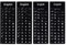 JTKREW 4 Stück Englisch-Tastatur Ersatzaufkleber Tastaturaufkleber Uk Nicht Transparent Schwarze Aufkleber Mit Weißen Buchstaben Computer Tastatur Laptop Desktop Notebook Aufkleber English