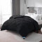 WAVVE Bettdecke 200x200cm Ganzjahresdecke 4 Jahreszeiten, Steppdecke 300gsm Mikrofaser 200x200 cm, Super Weiche Zudecke Schlafdecke Atmungsaktive 200 x 200 Schwarz