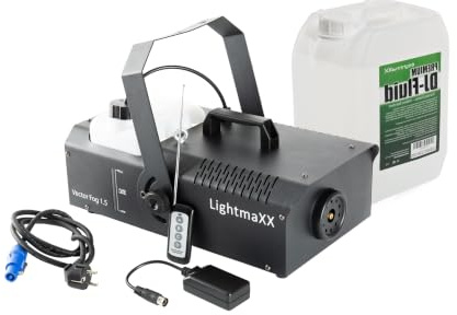 lightmaXX Vector Fog 1.5 DJ Fluid - Nebelmaschinen Set