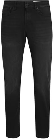 BOSS Herren RE.Maine BO Maine Schwarze Regular-Fit Jeans aus Soft-Motion-Denim Schwarz 34/32