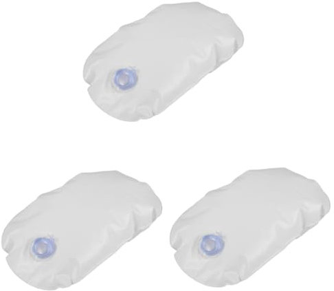 HAWILLOSCH 3pcs Inflatable Bath Mat Inflatable Bath Seat Inflatable Booster Seat for Inflatable Hot Tub Seat Bathtub Accessory Blow up Seat Bath Headrest Bathtub Seat Pad Pvc