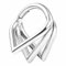Vankula Septum Segmentring Clicker aus G23 Titanium Hinged Piercing Ring 8mm 16g Helix Nase Tragus Daith Piercing Schmuck für Frauen und Männer Silber