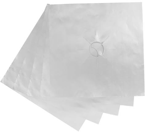 OSALADI 5pcs Gas Hob Liner Oven Liner Non-stick Protector Pads Gas Stove Mat Protector Hob Covers