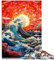 1000 Adult Pieces Jigsaw Puzzle Japanese Wave Kanagawa Intellectual Game Educational Game for Birthday, Chrismas 10.27 in x 14.96 in