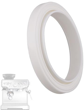 1x Dichtung O-Ring für Siebträger Kaffeemaschine kompatibel mit Sage Gastroback & Breville Brühgruppe Brühkopfdichtung (weiß) ø 65 x 49 x 6,8mm (mit lippe 10mm)