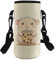 COEQINE Sac de transport isotherme pour bouteille d'eau avec motif Capybara, bandoulière réglable pour enfants, adultes, randonnée, marche, école