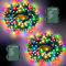 FFZZKJ Christmas Lights Outdoor Total 100 LED 8 Modes with Timer Waterproof 16.4Ft*2, 50LED*2 Fairy Lights Battery Operated for Christmas Decorations, Multi-Coloured