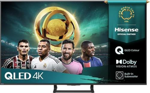 Hisense 43A79Q - TV 43 Pollici, Smart TV, QLED 4K, HEVC, DVB-T2, Classe energetica E