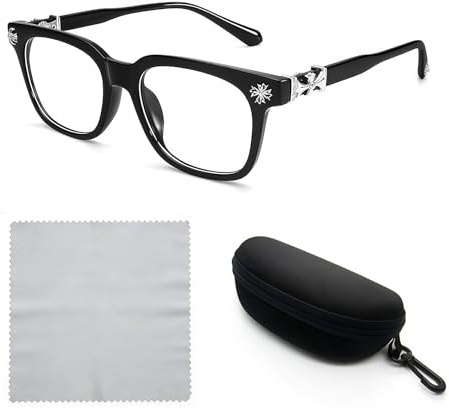 Ruispeed Classic Thick Glasses for Men Women Square Frame Clear Lens Fashion Glasses Non Prescription Eyeglasses