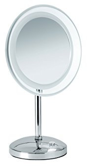 Nicol 4025500 Mariella Kosmetikspiegel LED-Beleuchtung Standspiegel 5-fach Vergrößerung