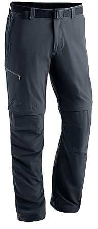 Maier Sports Tajo 2, Herren Wanderhose, Wasserabweisende Outdoorhose für Trekking und Hiking, Praktische Zipp-off-Funktion, PFC-frei, mSTRETCH pro 4 & Dryprotec, Schwarz, 52 (W34/L32)