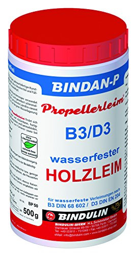 Bindulin Propellerleim 500 Gramm, transparent, hochviskos, Holzleim, Leim