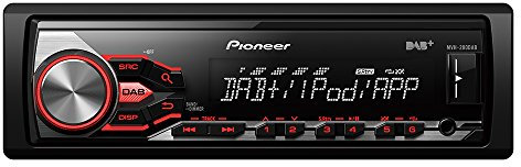 Pioneer MVH-280DAB Digitales Autoradio mit FM, DAB/DAB+ Tuner, USB und Aux-In für iPod/iPhone und Android