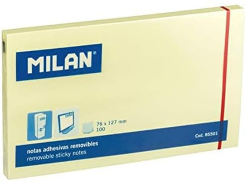 Bloc 100 notes adhésives 76 x 127 mm