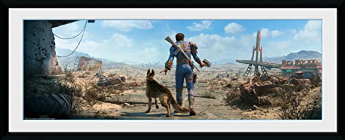 GB Eye Fallout, Sohle Survivor Stecker gerahmtes Poster, mehrfarbig, 30 x 75 cm