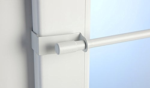 Jellinghaus Sonnenschutz Klemmstange Easy Fix weiß oder Edelstahl-Optik ausziehbar 45-75cm oder 75-125cm ohne Bohren Vitrage zum Klemmen - Klemmstange (weiß, 45-75 cm)