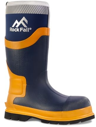 Rock Fall Unisex Siltwellies Silt Neoprene Safety Wellington Boot, Navy, 7 UK