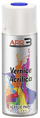 APR3 - S4005005 Vernis peinture Acrylique Multi-Usage, Couleur Bleu Signal RAL 5005, Aérosol En Fer-Blanc Recyclable de 400 ml