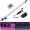 VARMHUS 18-92cm LED Aquarium-Licht Unterwasser BeleuchtungAufsatzleuchte IP68 Abdeckung Wasserdicht LED Lampe Stecker EU für Fisch Tank mit Fernbedienung RGB Farbwechsel (1.8 * 62cm, RGB)
