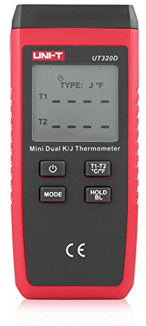 fdit 50 ℃ -1300 ℃ Mini Typ Digital K/J Thermoelement Thermometer mit LCD Display NEU Ut320d