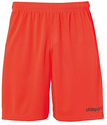 uhlsport Herren Center Basic Shorts, Fluo rot/Schwarz, L
