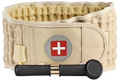 Goldmille Decompression Back Belt Lumbar Spine Support for Lower Back Pain Relief - One Size Fits 29-49 Waist