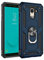 BestST Hülle für Samsung Galaxy J6 2018 + schutzfolie,Handyhülle für Samsung J6 2018 Cover,Armor Stoßfest TPU PC Schutzhülle Ringhalter Handytasche Case, Blau