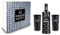 Three Sixty Geschenkset - Three Sixty Black Vodka Wodka 0,7L 700ml (42% Vol) + 2x Black Gläser Longdrinkgläser Glas 300ml aus rein weißem Brillanz-Glas Bar Cocktail - [Enthält Sulfite]