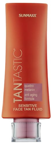 Tantastic Sensitive Face Tan Fluid I Bräunungsbeschleuniger I Pre Sun Gesichtsfluid I Sensitive I Gesicht, Hals & Dekolleté I Anti-Aging I 4-fache Melaninkonzentration