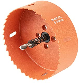 Meccion Sierras de Corona Perforadoras M42 Bi-Metal Adecuado para taladros eléctricos y taladros de banco, Ideal para Metal Suave, Aluminio, Madera, PVC, MDF y Plástico (95mm)