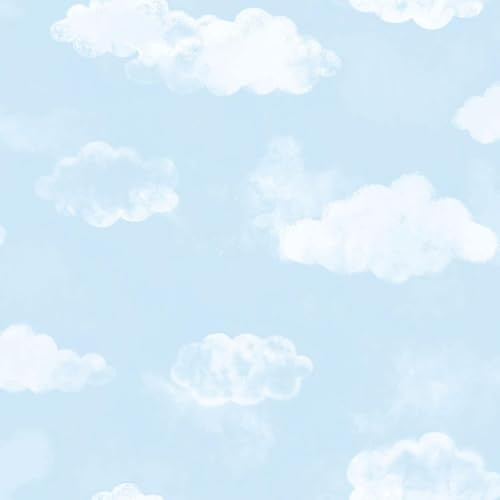 G78359 - Tiny Tots 2 Cloud Sky Blue Galerie Wallpaper