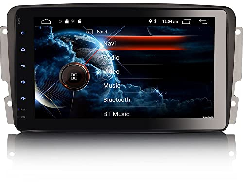 Erisin Android 10 Autoradio mit GPS Navi Für Mercedes C/CLK/G Klasse W203 W209 Viano Vito W639 Bluetooth WiFi DAB+ OBD2 TPMS USB RDS Mirror-Link SWC Eingebauter CarPlay DSP-Verstärker