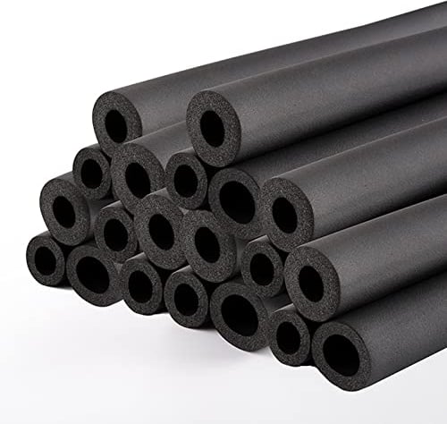 RUCRAK Rohrisolierung, Schaumstoffschlauch 6mm-110mm Innendurchmesser, Isolierung Heizungsrohr, Wasserleitung, Schwarz, 1.8m, Kunststoff-Gummi