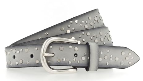 Vanzetti 25mm Rivet Belt W95 Light Grey