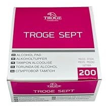 Pre Injection Alcohol Wipes - Pack of 200. Troge Medical, Medical grade quality and individually wrapped with easy tear packaging for simple and effective use. 3x3 in size.