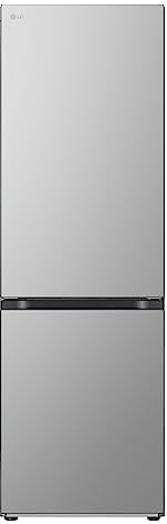 LG GBV5140DPY Frigorifero Combinato, Classe D, Frigorifero No Frost, 344L, Porte piatte, Door & Linear Cooling, Cassetto Fresh Converter, Metal Fresh, Wine Rack, Compressore Smart Inverter,Argento