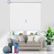 Grandekor Elektrische Rollos mit Lithiumbatterie,Elektrisches Verdunklungsrollo mit Motor & Fernbedingung, Weiß B85 x H120 cm(Stoffbreite 81 cm) Rollo ohne Bohren Fensterrollo Innen Smart Rollo