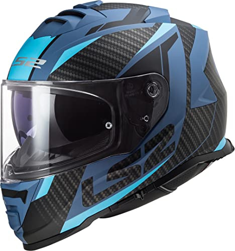LS2, Integraler Motorradhelm STORM II RACER Matt Blau, 3XL