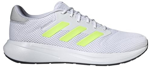 adidas Unisex Response Runner Shoes, Cloud White/Lucid Lemon/Dash Grey, 42 EU