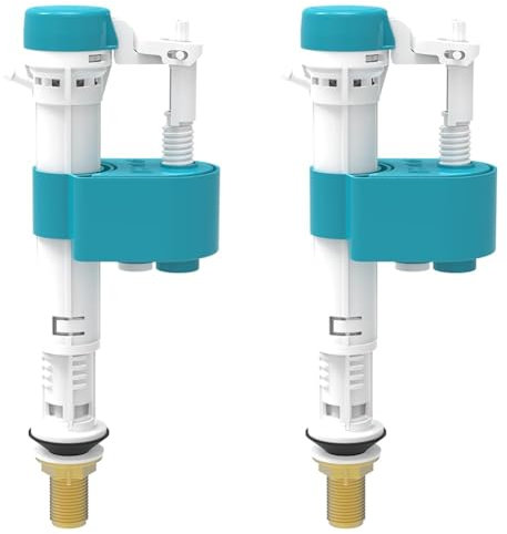 VeeBath Pro Bottom Entry Float Flush Cistern Valve Fill Valve 1/2 Brass Inlet (Pack of 2)