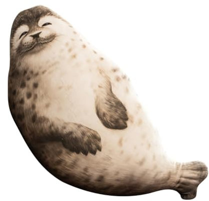 Siegel Plüschtier,70cm Siegel Kuscheltie Tier Kissen Niedliche Tier Puppe Flauschiges Stofftier,Niedliche Cartoon Robbe Kissen Gefüllt Plüsch Plüschtier Umarmungskissen Plüschkissen Spielzeug Geschenk