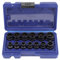 CPROSP 15tlg Mutternlöser, Spiral-Profil-Steckschlüssel Satz, Schraubenausdreher nuss 6,35-19mm, Mutternabzieher, Turbonüsse mit 1x Stecknuss Adapter 1/4'' auf 3/8'' & 1x Splintentreiber