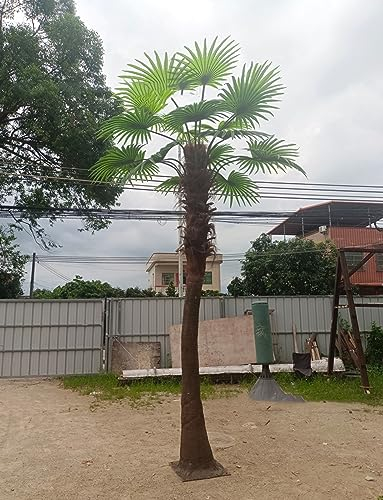 SIBEG Künstliche Kokospalme, Palmendekoration, künstlicher Baum, große Regenwaldpalme, grünes Modell, Kokospalmen für die Dekoration im Freien, Haus und Garten, 4 m