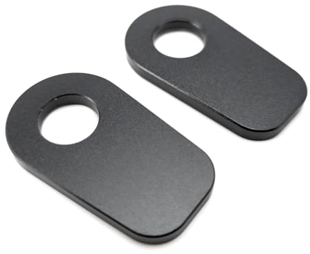 Aharon Motorrad-LED-Blinkerhalter im 2er-Pack | Kompatibel mit BMW, M8/M10-Gewinde | Blinkerplatten | ABS Plastic Montageplatten | Adapterplatten Motorrad-Blinkleuchten | Blinker für Motorräder