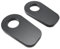 Aharon Motorrad-LED-Blinkerhalter im 2er-Pack | Kompatibel mit BMW, M8/M10-Gewinde | Blinkerplatten | ABS Plastic Montageplatten | Adapterplatten Motorrad-Blinkleuchten | Blinker für Motorräder